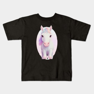 Kawaii Horse Kids T-Shirt